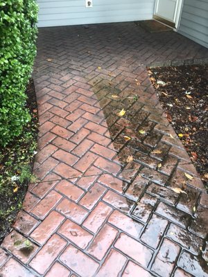 Tile/ Hardscape Power Wash - Have a stone patio or path in need of some care? Give us a call today for a free quote Tile/ Hardscape Power Wash - Have a stone patio or path in need of some care? Give us a call today for a free quote