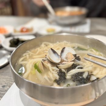 Mi Rak Korean BBQ - Clam noodle soup - Korean Near Me - Fullerton, California