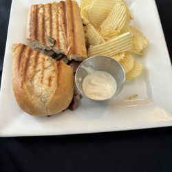 Old Homestead Restaurant - Dark sad lonely Island panini