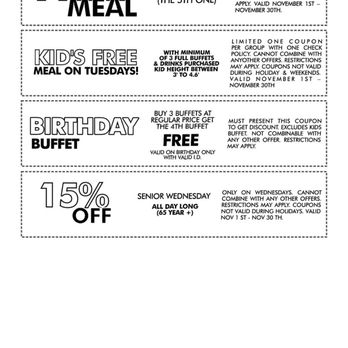 Vegas Seafood Buffet - They didn't honor the coupon - Buffets Near Me - Glendale, California Vegas Seafood Buffet - They didn't honor the coupon - Buffets Near Me - Glendale, California
