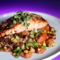 Lomi Restaurant And Bar - Rosemary salmon