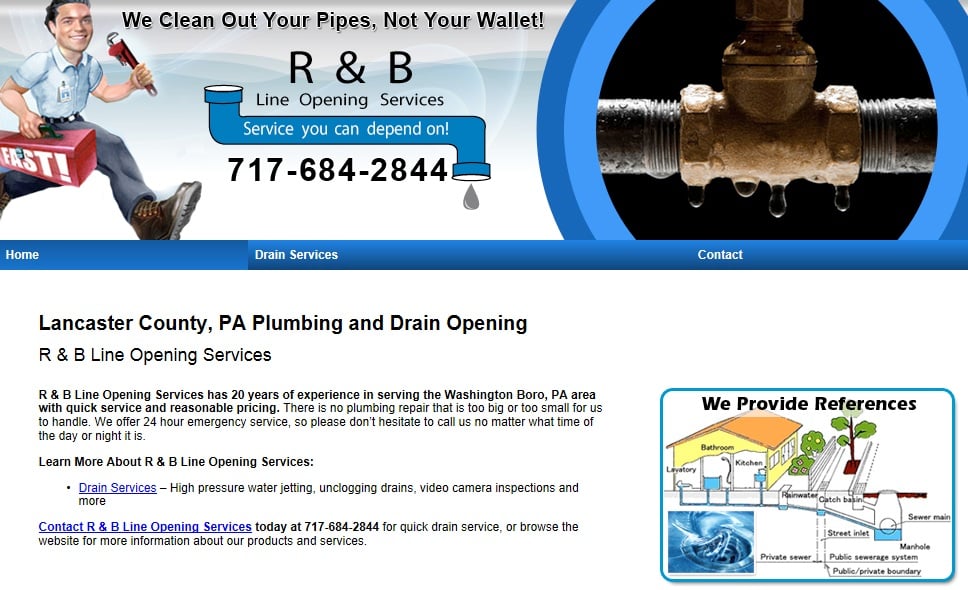 Slide of R & B Line Opening Services