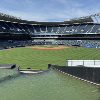 Kauffman Stadium - Center field view from behind the fountains. - Stadiums & Arenas Near Me - Kansas City, Missouri Kauffman Stadium - Center field view from behind the fountains. - Stadiums & Arenas Near Me - Kansas City, Missouri