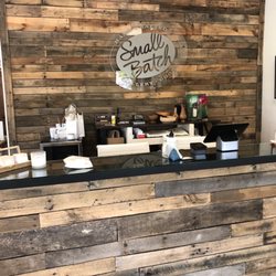 Small Batch Specialty Gifts - Love the barn wood cashiers area