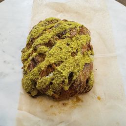 Pistachio Lattice Croissant.