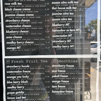 N7 Draft Tea + Coffee - Menu - Coffee & Tea Near Me - San Jose, California