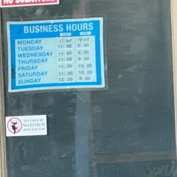 Pizza Town - Monday hours now posted...April 2023.