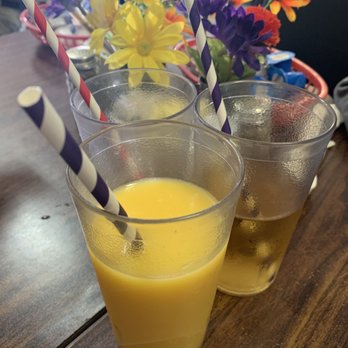 Jesse's Place - Orange and apple juice they have paper straws! - Breakfast & Brunch Near Me - Panama City Beach, Florida Jesse's Place - Orange and apple juice they have paper straws! - Breakfast & Brunch Near Me - Panama City Beach, Florida