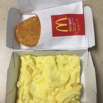 McDonalds - Top: hash brown (~$1.50) and scrambled egg (~$2.50). - Burgers Near Me - Elk Grove, California