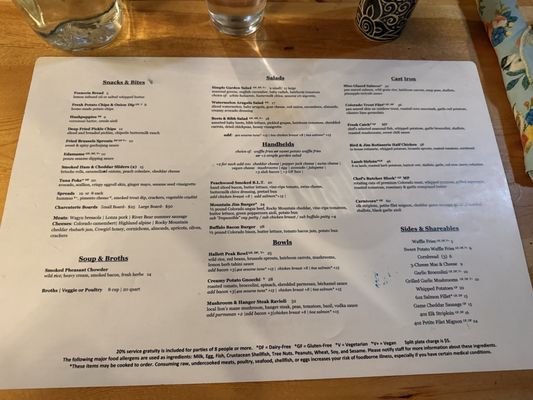 Menu photo 2 Bird & Jim Estes Park, CO Menu photo 2 Bird & Jim Estes Park, CO
