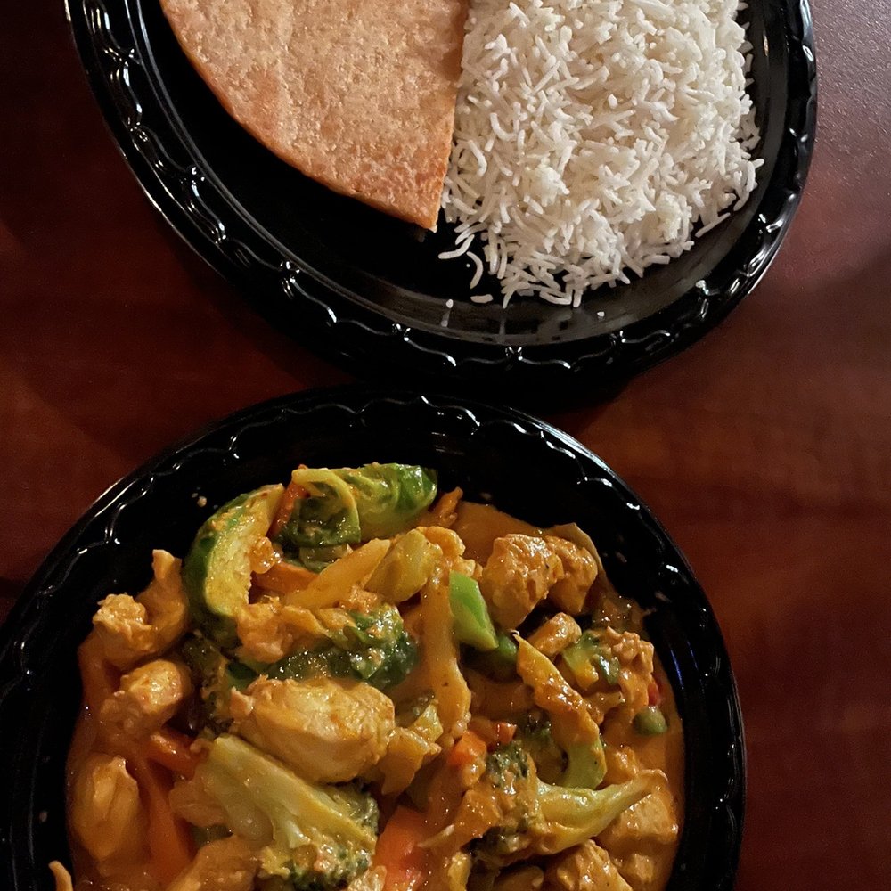 Lemongrass - Chicken curry platter (yummy rice pudding not pictured) - Organic Stores Near Me - Tucson, Arizona