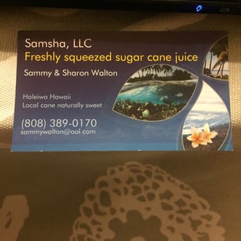 Samsha - a business card for a sugar sugar juice company - Health Markets Near Me Samsha - a business card for a sugar sugar juice company - Health Markets Near Me