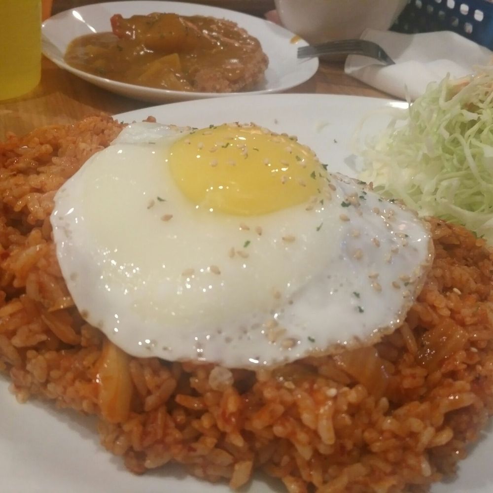 Dae-Ji Cutlet House - Kimchi fried rice with a side of curry pork cutlet - Korean Near Me - Burnaby, British Columbia Dae-Ji Cutlet House - Kimchi fried rice with a side of curry pork cutlet - Korean Near Me - Burnaby, British Columbia