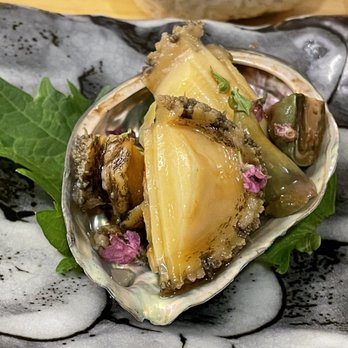 Daigo - Abalone, on the back of the daily specials menu which we nearly missed until a waiter pointed it out for us - Sushi Bars Near Me - Palo Alto, California