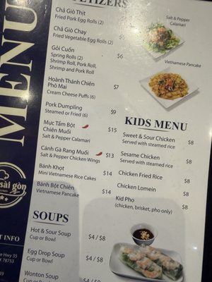 Menu photo 1 Bep Saigon Asian Kitchen Austin, TX
