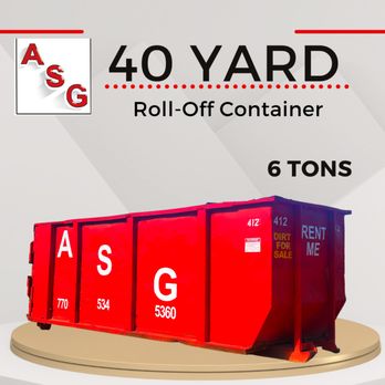 ASG Roll-Off & Grading - ASG Roll-Off
Container / Dumpster
40 Yard
6 Tons - Dumpster Rental Near Me - Gainesville, Georgia ASG Roll-Off & Grading - ASG Roll-Off
Container / Dumpster
40 Yard
6 Tons - Dumpster Rental Near Me - Gainesville, Georgia