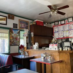 Front counter and windows