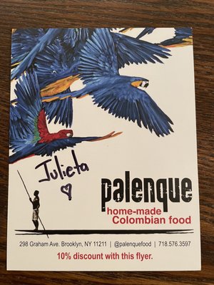 Palenque Colombian food by null