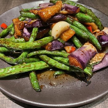 Uluh - Sauteed String Bean with Eggplant - Tea Rooms Near Me - New York, New York Uluh - Sauteed String Bean with Eggplant - Tea Rooms Near Me - New York, New York