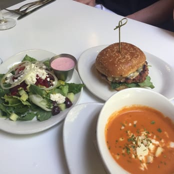 Sava's - Tomato bisque, turkey burger, Greek salad. - Bars Near Me - Ann Arbor, Michigan