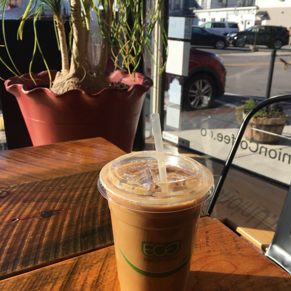 Quad ice latte