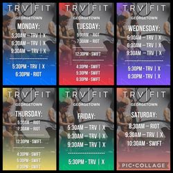 TrvFit Georgetown - Weekly Class Schedule!