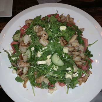 Roosterspin - Watermelon salad with shrimp - Korean Near Me - Westfield, New Jersey