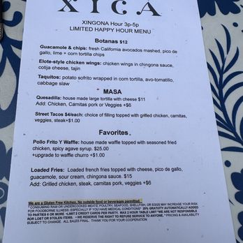 XICA - Happy hour menu - Mexican Near Me - San Francisco, California XICA - Happy hour menu - Mexican Near Me - San Francisco, California