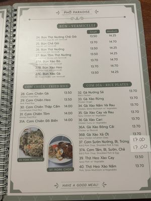 Menu photo 5 Paradise Restaurant Fresno, CA