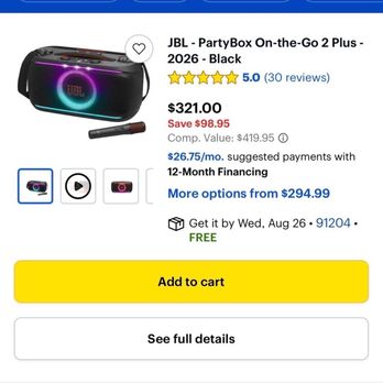 Best Buy - Advertised price of $321. Real price is $349. - Appliances Near Me - Los Angeles, California