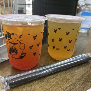 Bao - Dragon fruit and Lychee Green Tea with popping bobas - Vietnamese Near Me - Prairieville, Louisiana