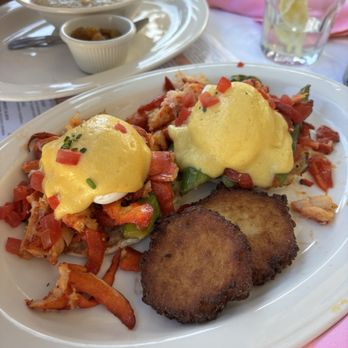Caffe Luna Rosa - Lobster Benedict - Italian Near Me - Delray Beach, Florida Caffe Luna Rosa - Lobster Benedict - Italian Near Me - Delray Beach, Florida
