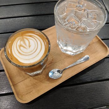 9Bar HNL - Almond milk cortado - Coffee & Tea Near Me - Honolulu, Hawaii