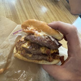 Thunder Mountain Burgers - Triple Thunder Burger - Burgers Near Me - Cascade, Idaho Thunder Mountain Burgers - Triple Thunder Burger - Burgers Near Me - Cascade, Idaho