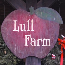 a sign for lull farm a sign for lull farm