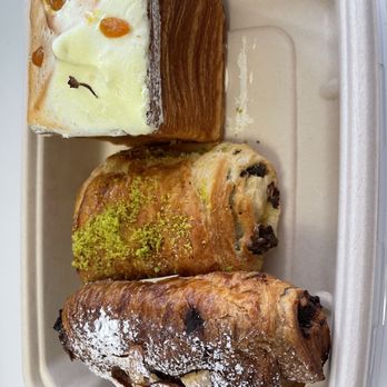 maman - Chocolate Almond Croissant  Pistachio Croissant Pina Colada Croissant Cube - Cafes Near Me - New York, New York