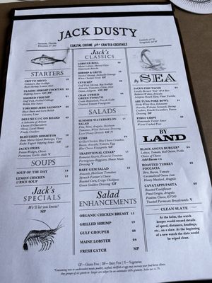 Menu photo 1 Jack Dusty Sarasota, FL