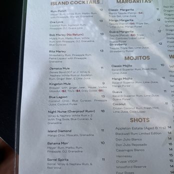 Escovitchez - Drink menu - Caribbean Near Me - Atlanta, Georgia
