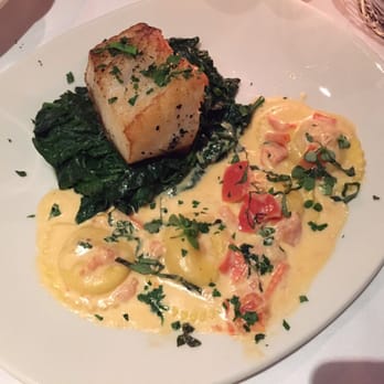Atlantic Fish - Sea bass w/ lobster ravioli - Seafood Near Me - Boston, Massachusetts Atlantic Fish - Sea bass w/ lobster ravioli - Seafood Near Me - Boston, Massachusetts