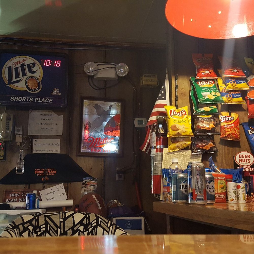 Short's Place - a counter with snacks and drinks - Bars Near Me - Menlo, Iowa
