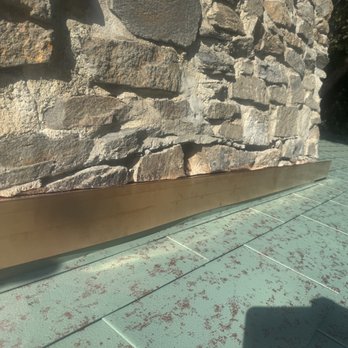 CAP Metal Build - We cut a new reglet for 16 oz bare copper flashing - Roofing Near Me CAP Metal Build - We cut a new reglet for 16 oz bare copper flashing - Roofing Near Me