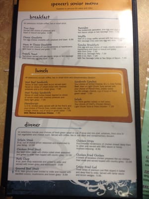 Menu photo 5 Spencer's Cafe Bakersfield, CA Menu photo 5 Spencer's Cafe Bakersfield, CA