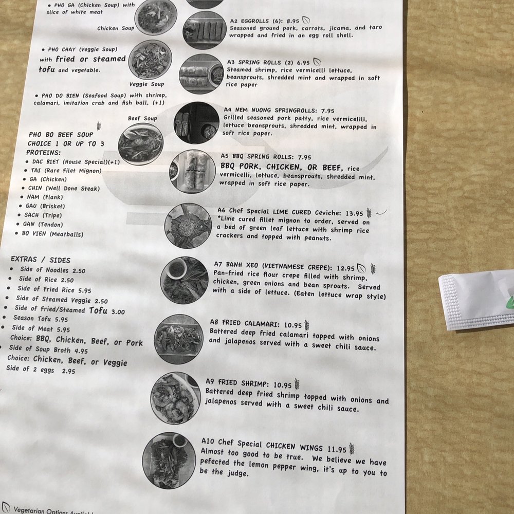 Pho Vista - Menu - Vietnamese Near Me - Vista, California