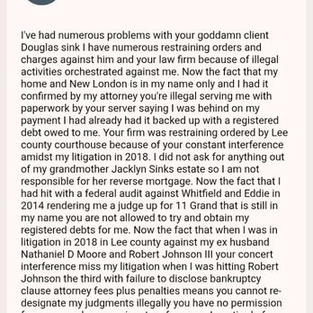 Cray Law Firm - I've tried numerous times to get them to stop their illegal activities. - Personal Injury Law Near Me - Burlington, Iowa Cray Law Firm - I've tried numerous times to get them to stop their illegal activities. - Personal Injury Law Near Me - Burlington, Iowa