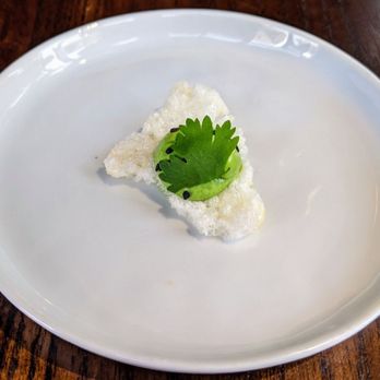 S.K.Y. - S.K.Y. 09-07-2020: Rice Cracker - Edamame Puree, Black Sesame - New American Near Me - Chicago, Illinois