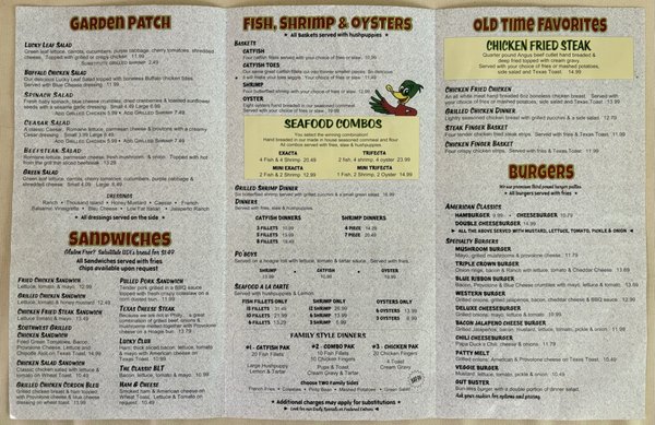 Menu photo 2 Lucky Duck Cafe Taylor, TX