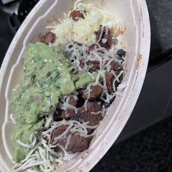 Chipotle Mexican Grill - Can legit see the bottom of the bowl. Where's the rice?!! - Mexican Near Me - Concord, North Carolina