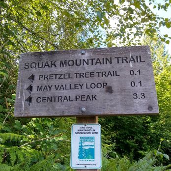 Squak Mountain State Park - Trail sign - Hiking Near Me - Issaquah, Washington