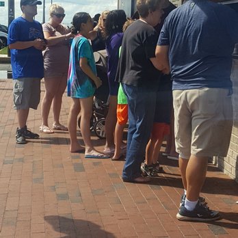 Bay Village Pizza - The line at 2:30 On a Monday - Pizza Near Me - Beach Haven, New Jersey