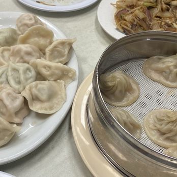 Happy Bao's - 8. Xiao Long Bao 21. Beef Chow Fen 7. Dumplings Combo - Chinese Near Me - Mesa, Arizona